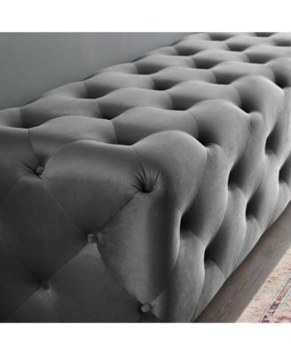 Amour 72" Tufted Button Entryway Performance Velvet Bench