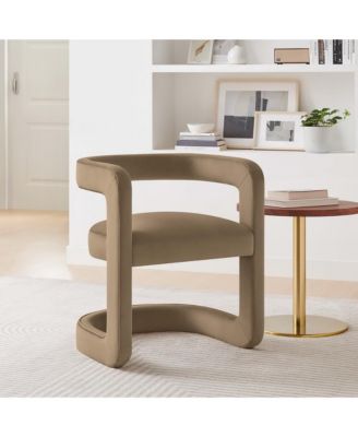 Winslow Barrel Performance Velvet Dining Chair