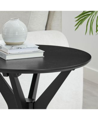 Crossroads 24&acirc;€ Round Wood Side Table