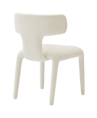 Stellan Curved Back Boucle Upholstered Dining Chair, Set of 2