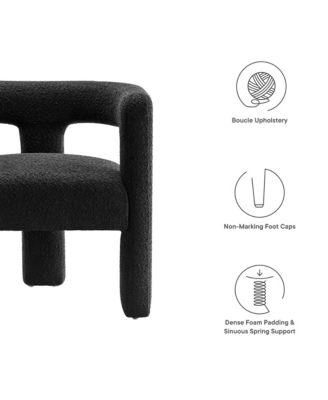 Kayla Boucle Upholstered Armchair