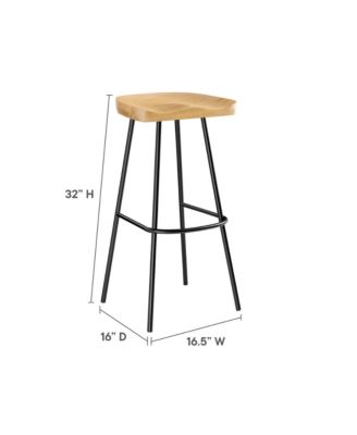 Concord Backless Wood Bar Stools, Set of 2
