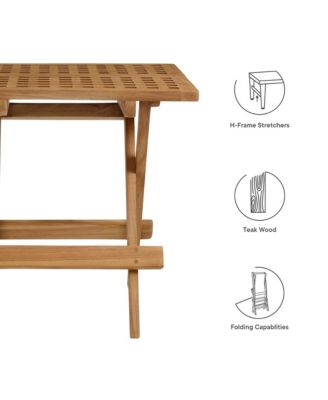 Vienna Outdoor Patio Teak Wood Side Table