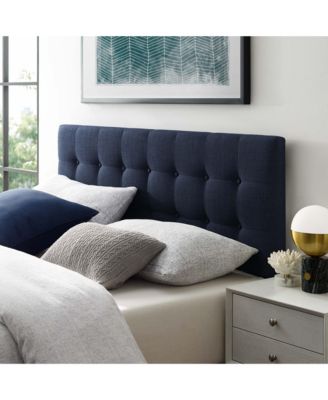 Emily Upholstered Fabric Headboard, Queen