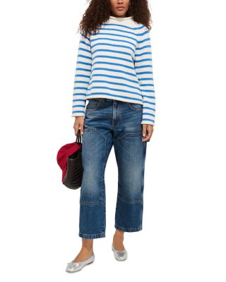 Eastport Striped Roll Neck Sweater
