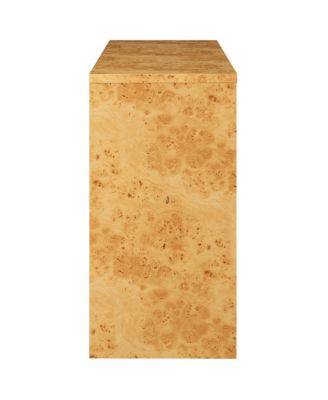 Hudson 2-Drawer Burl Wood Console Table