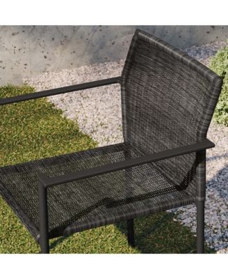 Lagoon Outdoor Patio Dining Armchairs, Set of 2