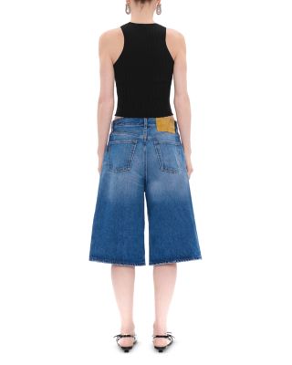 New Becky Mid Rise Jean Shorts in Real Blue