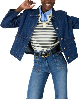 Taina Denim Buttoned Jacket