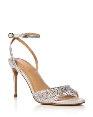 Aqua — Aqua Women's Naya Embellished Mesh High Heel Sandals - Exclusive