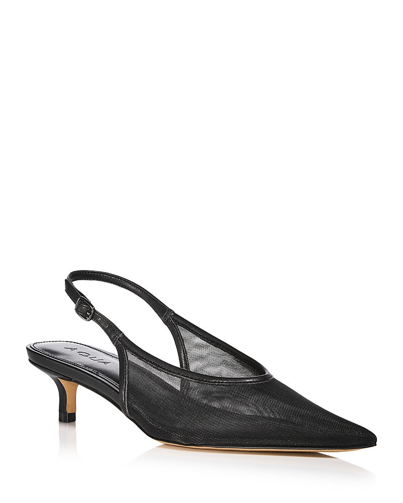Aqua Women's Kitie Mesh Slingback Pumps - Exclusive