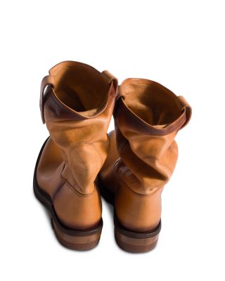 Women's Leather Slouch Boots