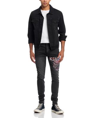 Van Winkle Skinny Fit Jeans in Black