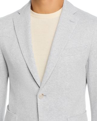 Hanry Jersey Herringbone Slim Fit Unstructured Sport Coat