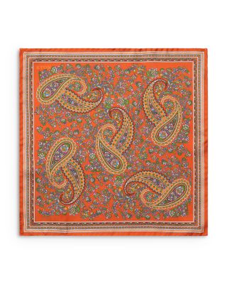 Paisley Silk Twill Pocket Square