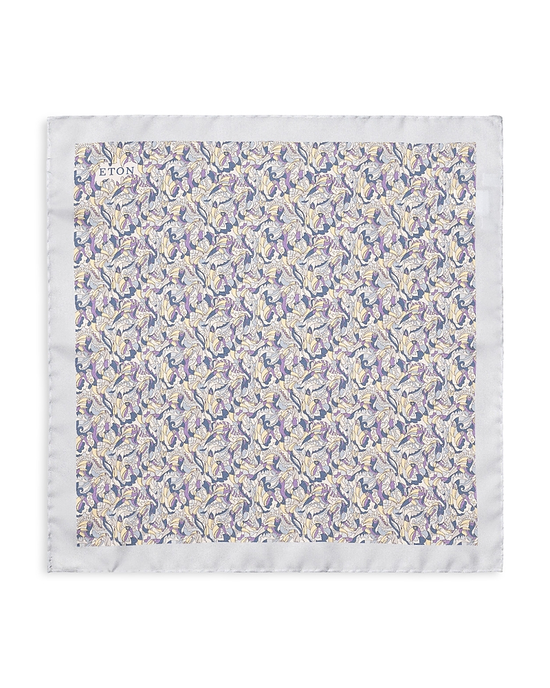 Eton Paisley Tucano Silk Twill Pocket Square · OS