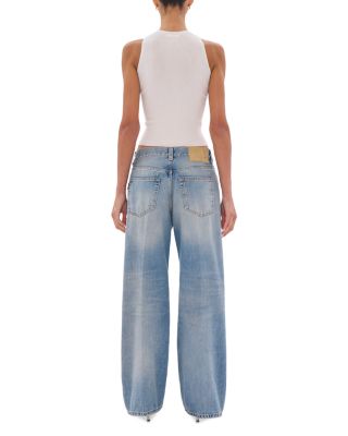 Winny Broken Mid Rise Loose Jeans in Celestial