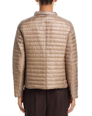 Matte to Shiny Reversible Puffer Coat