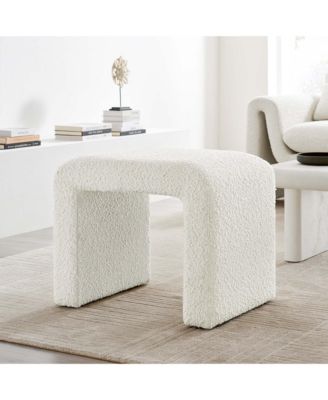  Simba Boucle Fabric Waterfall Stool