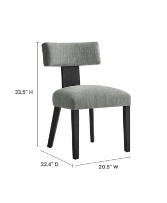  Nalani Fabric Upholstered Dining Chairs, Set of 2