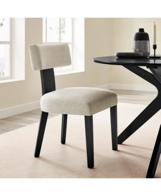  Nalani Fabric Upholstered Dining Chairs, Set of 2