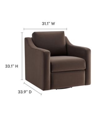  Liora Performance Velvet Armchair