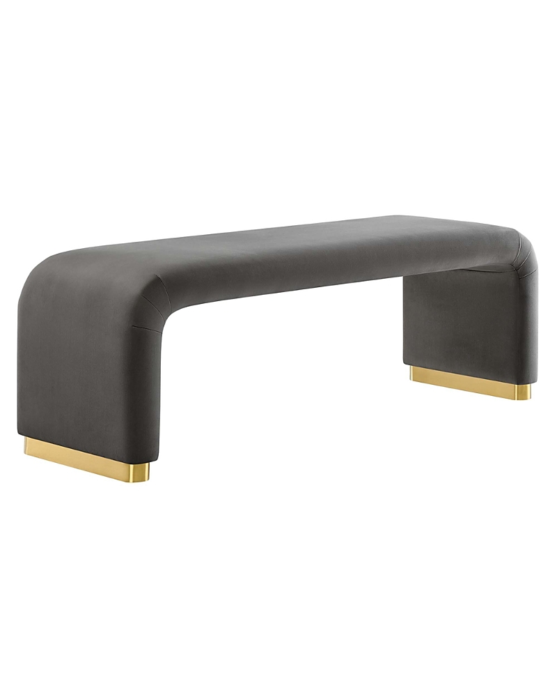 Modway Koda Performance Velvet Waterfall Long Bench
