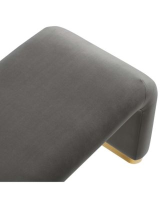 Koda Performance Velvet Waterfall Long Bench