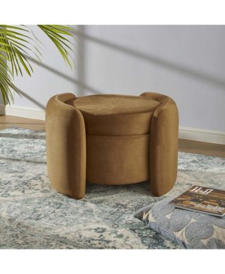 Nebula Upholstered Performance Velvet Ottoman