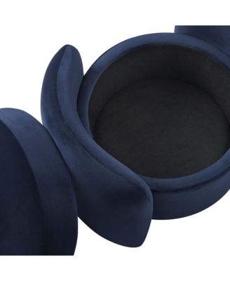 Nebula Upholstered Performance Velvet Ottoman