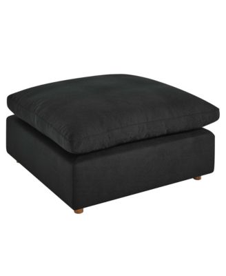 Modway Commix Down Filled Overstuffed Ottoman In Black