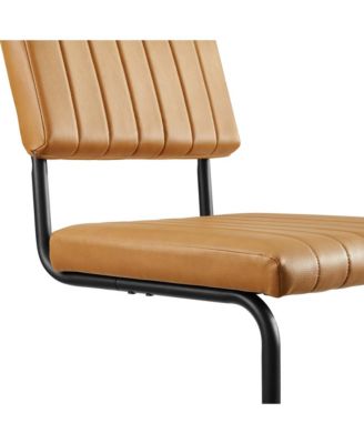  Parity Faux Leather Dining Side Chairs, Set of 2