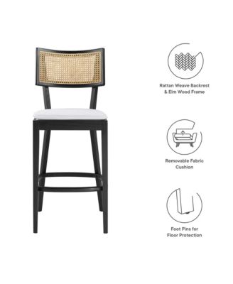 Caledonia Wood Bar Stools, Set of 2