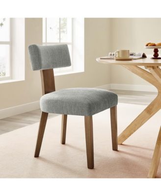  Nalani Fabric Upholstered Dining Chairs, Set of 2