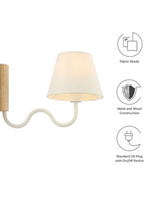  Sunlit Squiggle Arm Wall Sconce