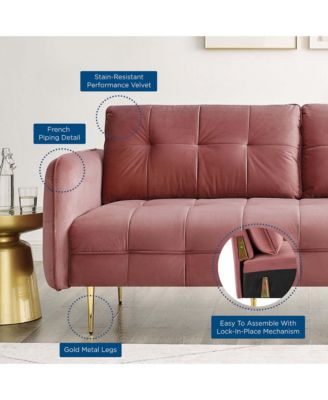  Cameron Tufted Performance Velvet Sofa