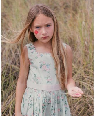  Girls' Organic Sleeveless Sateen Party Dress - Little Kid, Big Kid