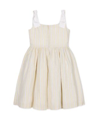  Girls' Linen Bow Shoulder Dress - Little Kid, Big Kid