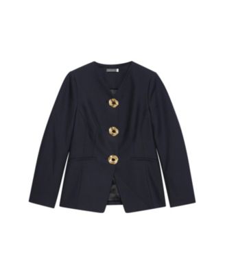  Women's Wool Blend Sculpted Jacket