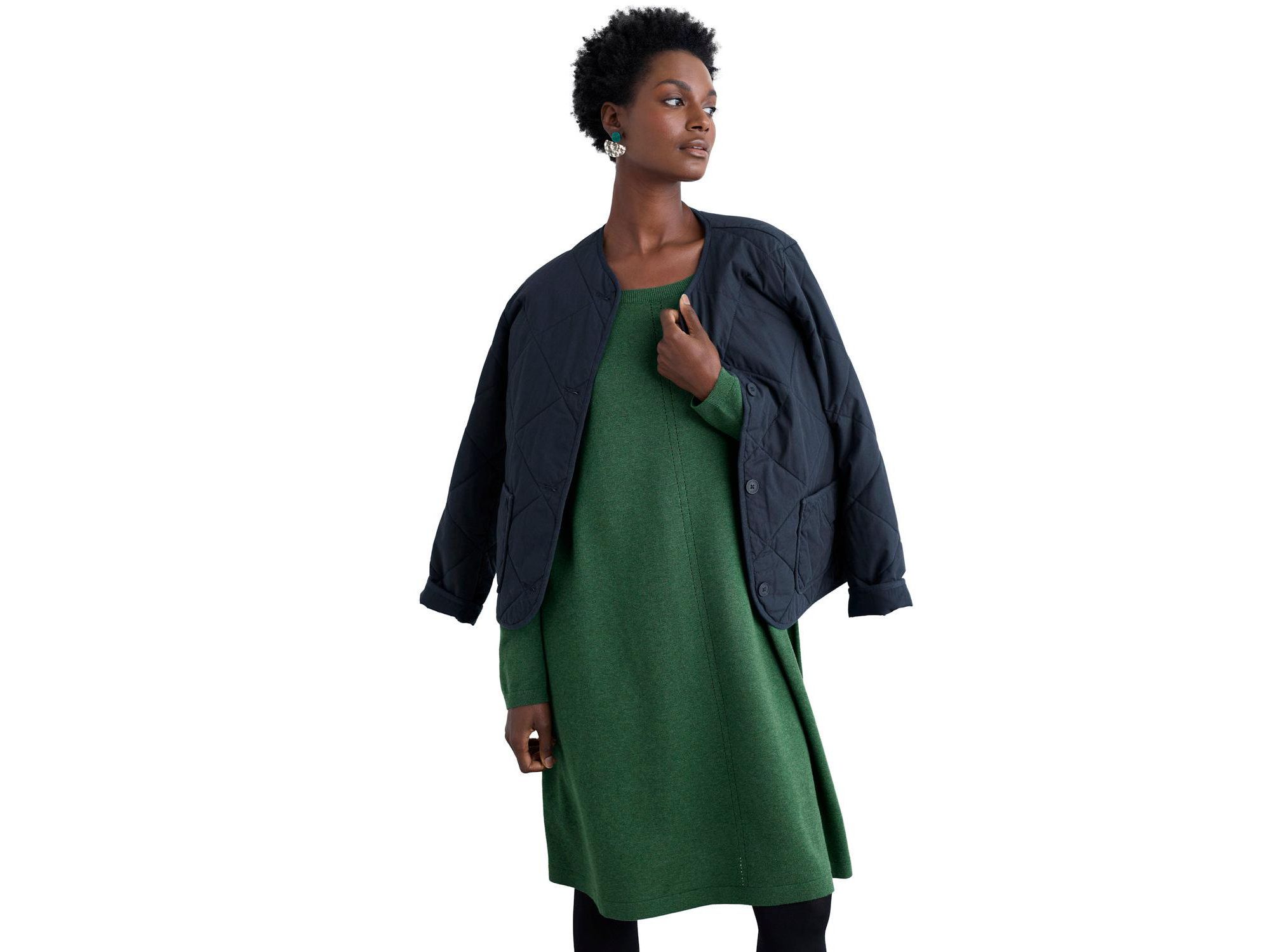 Poltreen Knee Length Knitted Dress — Image 6