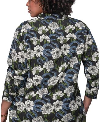  Plus The Empower Long Sleeve Button Up Shirt