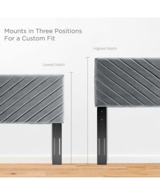 Modway Alyson Angular Channel Tufted Performance Velvet Headboard, California King