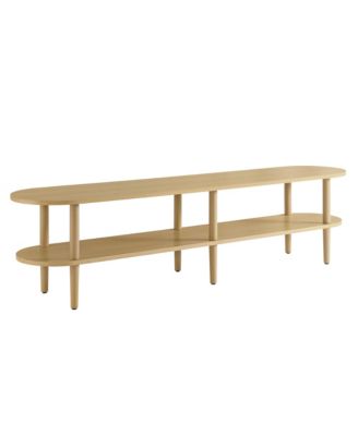  Torus Oval Wood TV Stand