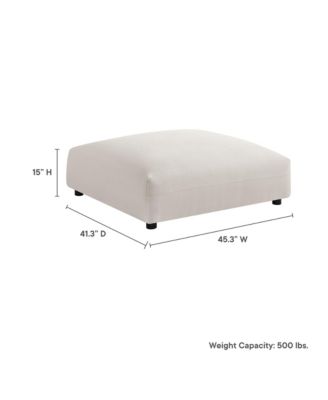  Solace Modular Upholstered Fabric Ottoman