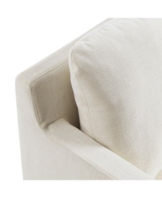  Serene Fabric Slipcovered Swivel Armchair