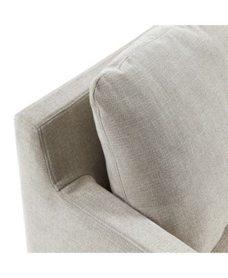  Serene Fabric Slipcovered Swivel Armchair