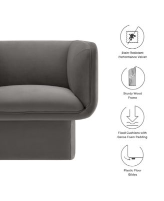  Tate Performance Velvet Accent Chair