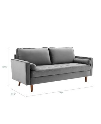  Valour Performance Velvet Sofa