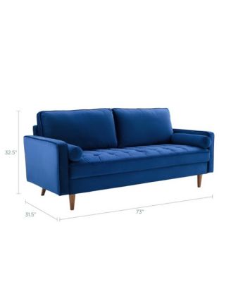  Valour Performance Velvet Sofa