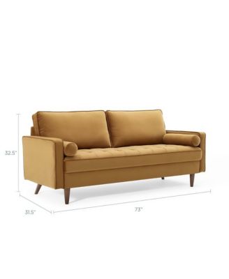  Valour Performance Velvet Sofa